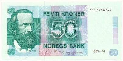 Norvégia 1993. 50K T:VF Norway 1993. 50 Kroner C:VF Krause P# 42