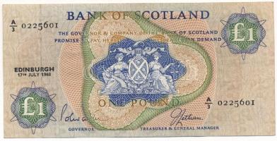 Skócia / Bank of Scotland 1968. 1P T:F Scotland / Bank of Scotland 1968. 1 Pound C:F Krause P# 109