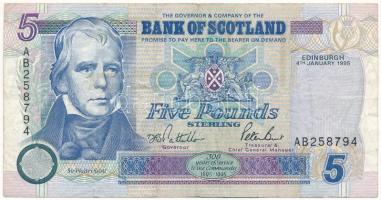 Skócia / Bank of Scotland 1995. 5P T:F Scotland / Bank of Scotland 1995. 5 Pounds C:F