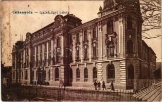 1931 Csíkszereda, Miercurea Ciuc; Igazságügyi palota. Vasúti Levelezőlapárusítás 7918. / Palace of Justice (EB)