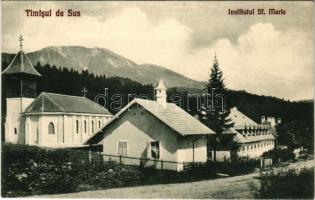 Felsőtömös, Felső-Tömös, Timisu de Sus (Brassó, Kronstadt, Brasov); Institutul Sf. Maria / Szent Mária intézet / boarding school