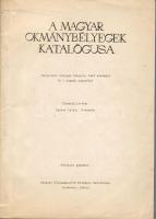 Kaptay: Magyar okmánybélyegek katalógusa 1966.