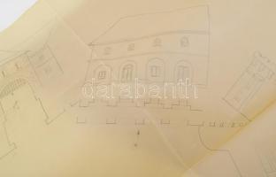 cca 1948-60 Varga Mátyás (1910-2002) grafikus, díszlettervező által készített színpadi látványtervek...