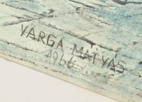 Varga Mátyás (1910-2002): össz. 4 db városrészlet és tájkép, közte 1 db tájkép. Monotípia, papír. Mi...