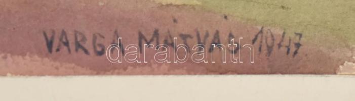 Varga Mátyás (1910-2002): össz. 3 db tájkép (2 db Rómaifürdő, 1 db Martonvásár), 1947-53 körül. Akva...