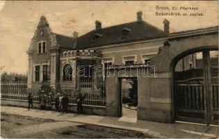 1913 Szászváros, Broos, Orastie; Ev. Pfarrhaus / Evangélikus paplak / Lutheran parish (EB)