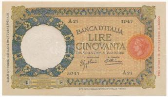 Olaszország 1933. 50L T:VF kis beszakadás Italy 1933. 50 Lire C:VF small tear Krause P#54