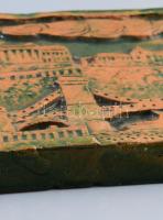 Varga Mátyás (1910-2002): Buda. Színes mázakkal festett plasztikus fali kerámia, javított és kis hiá...