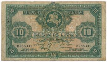 Lettország 1927. 10L T:VG Latvia 1927. 10 Litu C:VG Krause P#23