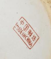 Kínai zománcfestett padlóváza, jelzett, m: 61 cm /// KIZÁRÓLAG SZEMÉLYES ÁTVÉTEL, NEM POSTÁZZUK / ON...