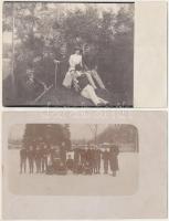 5 db régi első világháborús osztrák-magyar katonai képeslap, közte 2 fotó / 5 WWI Austro-Hungarian K...