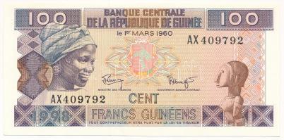 Guinea 1998. 100Fr T:AU Guinea 1998. 100 Francs C:AU Krause P#35