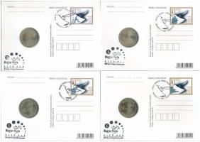 2001. 200Ft Cu-Zn (4xklf) az "Ifjúsági Irodalom" sorozat különböző emlékkiadásai: "To...