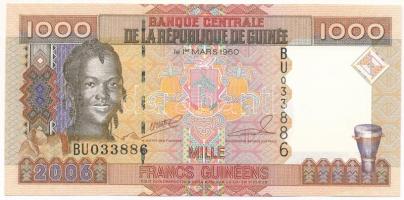 Guinea 2006. 1000Fr T:AU Guinea 2006. 1000 Francs C:AU Krause P#40