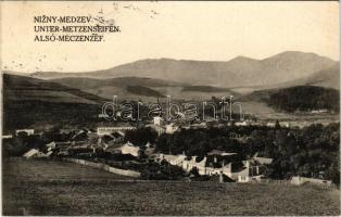 1932 Mecenzéf, Alsó-Metzenzéf, Alsómecenzéf, Metzenzéf, Nizny Medzev; látkép / general view (fl)