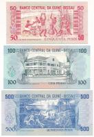 Guinea-Bissau 1990. 50P-500P (3xklf) T:UNC,AU
Guinea-Bissau 1990. 50 Pesos - 500 Pesos (3xdiff) C:U...