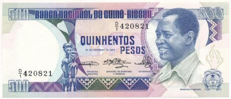 Guinea-Bissau 1983. 500P T:UNC,AU Guinea-Bissau 1983. 500 Pesos C:UNC,AU Krause P#7