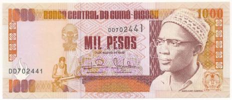 Guinea-Bissau 1993. 1000P T:AU Guinea-Bissau 1993. 1000 Pesos C:AU Krause P#13