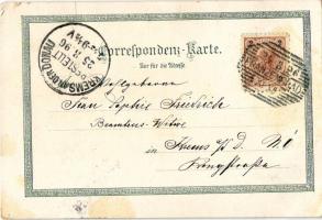 1896 (Vorläufer!!!) Frantiskovy Lázne, Franzensbad; Kaiserstrasse, Stadt Egerer Badehaus, Loimann�...