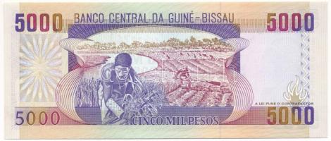 Guinea-Bissau 1993. 5000P T:UNC
Guinea-Bissau 1993. 5000 Pesos C:UNC
Krause P#14b
