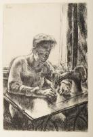 Szőnyi István (1894-1960): 12 db grafika. Rézkarc, papír. Hátoldalán "Szőnyi István hagyatéka&q...