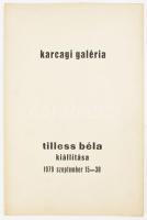 Tilless Béla (1932-2018): 4 db geometrikus kompozíció, 1979. Szitanyomat, papír. Mindegyik jelzett. Kiadói karton mappában (Karcagi Galéria, Tilless Béla kiállítása, 1979. szeptember 15-30). 39x26 cm