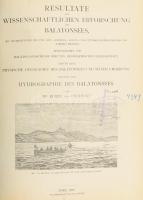 Cholnoky, Eugen von: Hydrographie des Balatonsees. Resultate der Wissenschaftlichen Erforschung des Balatonsees I. Band: Physische Geographie des Balatonsees und seiner Umgebung 2. Theil. Hozzákötve: Rigler Gustav: Beiträge zur Kentnis der Grundwässer im Unfergebiete des Balatonsees. Resultate der Wissenschaftlichen Erforschung des Balatonsees I. Band: Physische Geographie des Balatonsees und seiner Umgebung 2. Theil: Hydrographie des Balatonsees. Anhang. Wien, 1920, Balaton-Ausschusse der Ung. Gfeographischen Gesellschaft, 2+385+2 p.+VII t.+2+31+1 p. Átkötött aranyozott gerincű félvászon-kötés, kissé kopott borítóval, sérült gerinccel, régi könyvtári bélyegzésekkel.