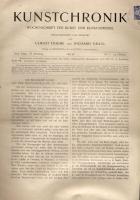 Kunstchronik lipcsei művészeti hetilap 1898 teljes évfolyama bekötve, 4 példányon  magyar Hírlapilletékbélyeg