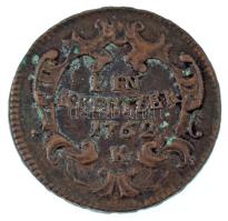 1762K 1kr Cu "Mária Terézia" T:XF,VF Huszár: 1758., Unger III.: 1272.a