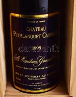 1993 Chateau Puyblanquet Carrille 1993 Saint Emilion Grand Cru, 12,5%, száraz francia vörösbor, fa d...
