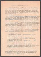 cca 1930 Sztripszky Hiador (1875-1946.) ruszin származású magyar néprajzkutató, irodalomtörténész. gépelt önéletrajza két oldalon, a vége hiányzik