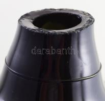 Borérlelő üvegballon. cca 19. sz. vége, Parád, zölden színezett hutaüveg, cca 50 liter, kis kopással...