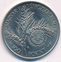 1981. 100Ft Ni "FAO I. - Világélelmezési nap" T:UNC Adamo EM66