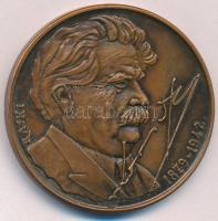 Rajki László (1939-) 1989. "Móricz Zsigmond Kör Szentendre" kétoldalas bronz emlékérem (42,5mm) T:AU,XF karc