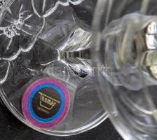 Thomas Bavaria kristály likőrös pohár szett tálcán. Címkével jelzett a poháron, gravírozva jelzett a...