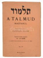 A Talmud magyarul. Ford.: Luzsénszky Alfonz. Bp., 1942, Stádium. 11. kiadás. Kiadói papírkötés, kissé foltos borítóval .  A könyv szerepel az 1945-ben az Ideiglenes Nemzeti Kormány által betiltott fasiszta, és szovjetellenes könyvek listáján.