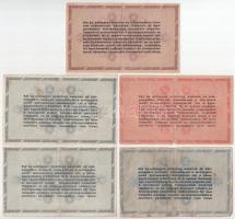 1946. 100.000AP + 500.000AP (2x) + 1.000.000AP fordított címerrel + 10.000.000AP T:F,VG