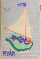 1937 ABC tavasz-nyár szaknévsor-szerű cégjegyzék illusztrált borítóval 72 p. Tűzésnél elvált de szép...