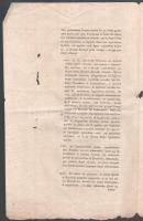 cca 1800 [Erdélybe bevándorló idegenek kezelésére vonatkozó javaslat] Opinio de advenarum illocation...