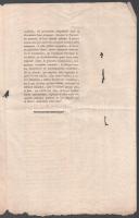 cca 1800 [Erdélybe bevándorló idegenek kezelésére vonatkozó javaslat] Opinio de advenarum illocation...