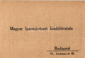 Bekötési tábla reklámja - melybe a Magyar Iparművészet egy évfolyama sajátkezűleg bekötkethő. Magyar...