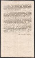 1847 Komárom vármegye közgyűlésének január 11. napján tartott ülésének kivonata 2 nyomtatott oldal