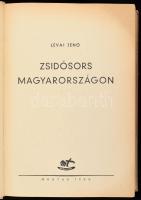 Lévai Jenő: Zsidósors Magyarországon. Bp.,1948, Magyar Téka, 479 p. 1. kiadás. Kiadói félvászon-kötés, kissé kopott borítóval, a gerincen kis folttal.