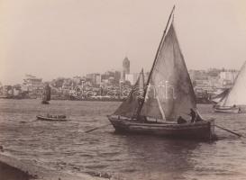 cca 1890 Souvenir de Constantinople, Sébah & Joaillier műterméből, 48 db fotóval, két oldalon ür...