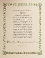 Ginzkey, Franz Karl: Der Prinz von Capestrano. Mit 6 farbigen Original-Steinzeichnungen von Karl Ale...