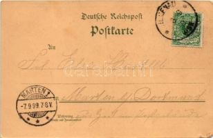 1899 (Vorläufer) Ilmenau, Gabelbach Restauration, Turm auf dem Kickelhahn / restaurant, lookout towe...