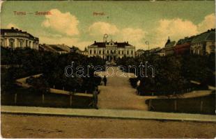 1912 Turnu Severin, Szörényvár; Parcul / park (EK)