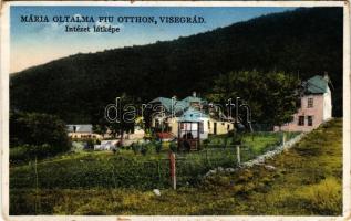 1933 Visegrád, Mária oltalma fiúotthon, intézet látképe (EB)