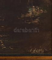 Lóránt János Demeter (1938-): Öreg fűzfák. Olaj, farost, jelzett, hátoldalán Lóránt János Demeter au...