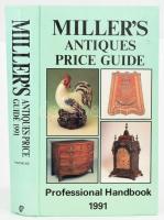 Miller's Antiques Price Guide 1991 (Volume XII). Compiled and edited by Judith and Martin Miller. Guild Publications, 1991, kissé kopott kartonált papírkötés, gazdag fekete-fehér képanyaggal illusztrált.